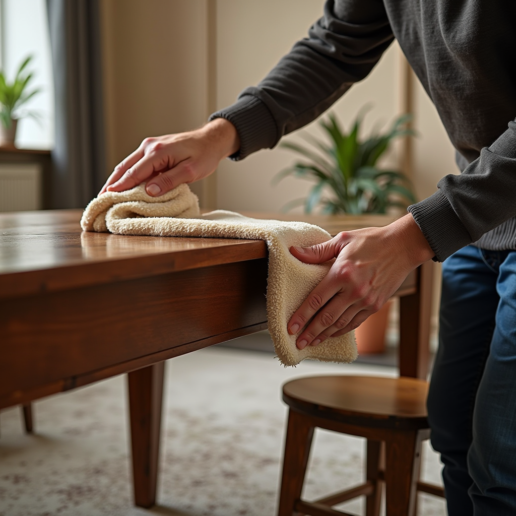 Manutenzione e cura dei mobili, tecniche di pulizia per legno, pelle, tessuto, metallo, vetro, metodi di preservazione e protezione per longevità